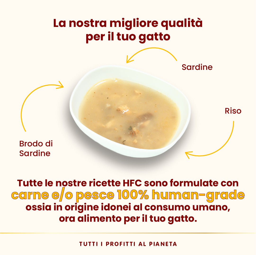 Almo Nature HFC Hydration Help Brodo di Sardine con Sardine 50 g Almo Nature HFC Hydration Help Brodo di Sardine con Sardine 50 g